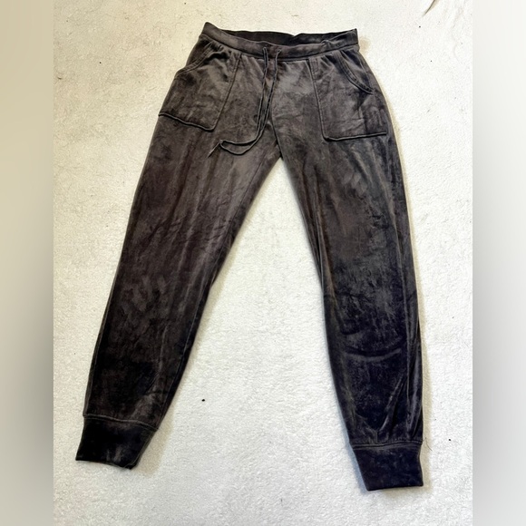 House of Harlow 1960 Grey Velour Velvet Jogger Pants - Small - Picture 2 of 11